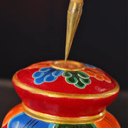 Nepal Auspicious Prayer Flag with Arrow Tibetan Buddhist Five Color Banner for Wealth and Luck