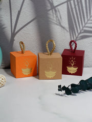 દિવાળી ભારતીય તહેવાર કેન્ડી બોક્સ, ફાનસ ઉત્સવ, પ્રકાશ સાથે અંધકાર દૂર કરો ઉત્સવ કેન્ડી બોક્સ, ચોરસ બોક્સ