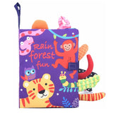 સોફ્ટ બેબી બુક્સ 3D ટચ ફીલ ક્લોથ કરચલીઓ બાળકો માટે સંવેદનાત્મક પ્રારંભિક શિક્ષણ સ્ટ્રોલર રમકડાં શિશુ બાળક માટે 0 3 6 12 મહિના