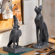 ઇજિપ્તીયન રાણી સ્ફિન્ક્સ પ્રતિમા ભારતીય સાંસ્કૃતિક રેઝિન ડેસ્કટોપ સજાવટ સેટ ઉત્સવના વાતાવરણ ગૃહ સજાવટ આદર્શ હસ્તકલા ભેટ