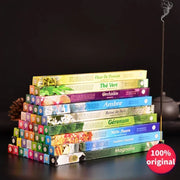 ફ્લુટ ઈન્ડિયા સ્ટિક ધૂપ સફેદ ઋષિ ચંદન કુદરતી ઘરગથ્થુ ઇન્ડોર સ્વચ્છ હવા ભારતીય ધૂપ લાકડીઓ હાથથી બનાવેલ ધ્યાન