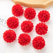 100PCS Artificial Hydrangea Flowers Wholesale Wedding Home Party Room Decoration Christmas Candy Box Fake Silk Scrapbook Plants