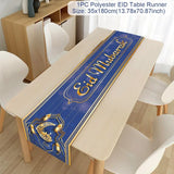 Ramadan Table Runner Eid Mubarak Decor For Home 2025 Tablecloth Islamic Muslim Party Supplies Ramadan Kareem Eid Al-Fitr Gifts