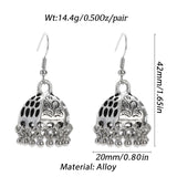 Pendientes Piercing Indian Jewelry Jhumka Tassel Earrings Women Accessories Kolczyki Silver Color Earring Trendy Party Ear rings