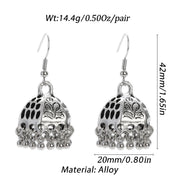 Pendientes Piercing Indian Jewelry Jhumka Tassel Earrings Women Accessories Kolczyki Silver Color Earring Trendy Party Ear rings