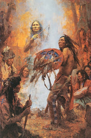 અમેરિકન ઇન્ડિયન આર્ટ કેનવાસ પેઇન્ટિંગ પ્રિન્ટ પિક્ચર્સ નેટિવ અમેરિકન રાઇડિંગ હોર્સ આર્ટ પોસ્ટર્સ ફેમિલી લિવિંગ રૂમ વોલ હોમ ડેકોર