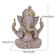 Resin Indian Ganesha Shiva God Statue Sai Baba of Shirdi Sculpture Lord Hanuman Hindu Buddha Religious Fengshui Home Decor