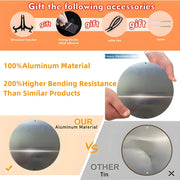 2D Flat Round Aluminum Wall Art Decor - Laxmi Goddess on For Lotus, Vibrant Hindu Deity Design, Religious, Indian Home Decor