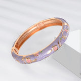 Enamel Bracelet For Women Cloisonne Bangles On Hand Floral Women's Hand Bracelets African Jewelry Dubai India Mother's Day Gifts