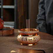 Ceramic Incense Burner Household Ancestral Hall Incense Burner Buddha Utensils Craft Decoration zen feng shui