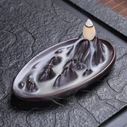 Reverse flow incense burner creative home decoration ceramic crafts, no separate incense delivery