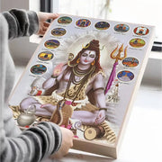 Modern Hindu God Lord Shiva Buddha Portrait Anime Poster Wall for Living Room Bar Wall Sticker Study Home Living Room Decoration