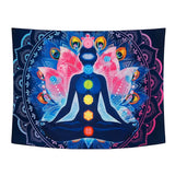 Meditation Seven Chakra Tapestry Indian Buddha Wall Decoration Mandala Tapestry Witchcraft Bohemian Hippie Home Decor Yoga