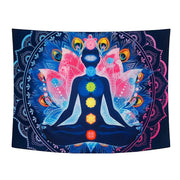 Meditation Seven Chakra Tapestry Indian Buddha Wall Decoration Mandala Tapestry Witchcraft Bohemian Hippie Home Decor Yoga