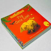 20 પુસ્તકો/15x15cm યુઝબોર્ન ફાર્મહાઉસ ફન સ્ટોરી સિરીઝ બાળકોના બાળકની પ્રખ્યાત વાર્તાઓ અંગ્રેજી ચિત્ર પુસ્તકો માતાપિતા બાળ વાંચન