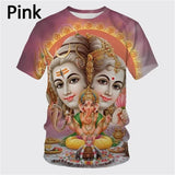 Hindu God Lord Shiva 3D Print T-Shirts Men/Women O-Neck Short Sleeve T shirt Oversized Tees Tops Trend Streetwear Kids Clothing