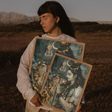 Modern Hindu God Lord Shiva Buddha Portrait Anime Poster Wall for Living Room Bar Wall Sticker Study Home Living Room Decoration