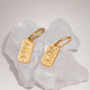 મહિલાઓ માટે UHBINYCA ડેવિલ્સ આઈ પેન્ડન્ટ ઇયરિંગ્સ, સ્ટેનલેસ સ્ટીલ ગોલ્ડ પ્લેટેડ એન્ટી રસ્ટ જ્વેલરી