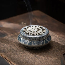 1pc Multifunction Incense Coil Burner Ancient Clay Ceramic Crafts Incense Ornaments Reverse Flow Incense Burner Home Decor