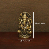 Lord Ganesha Statue Buddha Ornaments Elephant Hindu God Sculpture Figurines Home Office Decoration Buddha Statues