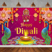 ભારતીય પરંપરાગત હેપ્પી દિવાળી બેકડ્રોપ્સ ફેસ્ટિવલ ઓફ લાઇટ્સ પાર્ટી મ્યુરલ હિન્દુ મીણબત્તી બેકગ્રાઉન્ડ પ્રોપ રૂમ ડેકોર કસ્ટમ સપ્લાય