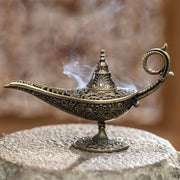 Antique Metal Incense Burner, Aladdin's Magic Lamp Design, Decorative Craft Gift Candle Holder, Hot-selling, Incense Burner