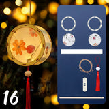 ચંદ્ર ઉત્સવ રેબિટ લાઇટ મધ્ય પાનખર ઉત્સવ ફાનસ બનાવવાનું DIY મટીરીયલ રેટ્રો પોર્ટેબલ પેલેસ ફાનસ ફૂલ કાગળ ફાનસ