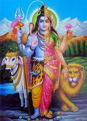 Abstract Lord Shiva Hindu Gods Posters  Indian God Pictures for Living Room  Religious Wall Art Canvas Painting  Home Decorative