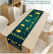 Ramadan Decor Tablecloth EID Mubarak Decor For Home 2025 Ramadan Kareem Islamic Muslim Party Eid Al Adha Gifts Happy Eid Al Fitr
