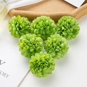 100PCS Artificial Hydrangea Flowers Wholesale Wedding Home Party Room Decoration Christmas Candy Box Fake Silk Scrapbook Plants
