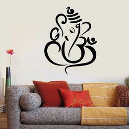 Ganesha Elephant Wall Decal Indian Design Vinyl Stickers Lord of Success Home Interior Design Art Murals Bedroom Decor YD10