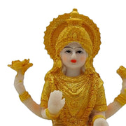 Thailand Hindu Goddess on Lotus Statue Lifelike 4inch Tall Decorative Handmade Craft Carving Figurine for Indoor Elegant