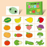 Kids Animal Puzzles for Toddlers 1 2 3 Years Boys Girls Learning Animals Memory Card Matching Game Educational Toys For Children