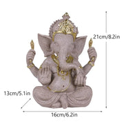 Resin Indian Ganesha Shiva God Statue Sai Baba of Shirdi Sculpture Lord Hanuman Hindu Buddha Religious Fengshui Home Decor