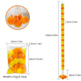 Marigold Garlands Artificial Flower for Indian Decoration Diwali Day of The Dead Halloween Party Festival Wreath Ornament