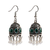 Pendientes Piercing Indian Jewelry Jhumka Tassel Earrings Women Accessories Kolczyki Silver Color Earring Trendy Party Ear rings