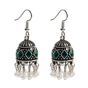 Pendientes Piercing Indian Jewelry Jhumka Tassel Earrings Women Accessories Kolczyki Silver Color Earring Trendy Party Ear rings