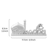 1PC, resin-made antique gold and silver ramadan decorative item, suitable for gift-giving during Ramadan and Eid al-Adha