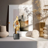 Abstract Art Statue Crafts Modern Creative Resin Desktop Sculpture for Bedroom Bookshelf Cabinets Shelf House Home Office