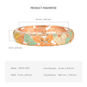 10 Colors Enameled Bracelets For Women Jewellery Cloisonne Bangle On Hand Viking Butterfly Women's Hand Bracelets Indian African