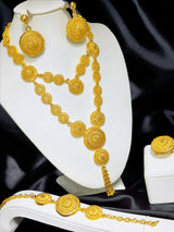 ANIID Brazilian 24K Gold Color Jewelry Sets Wedding Dubai Necklace Earrings For Women Nigerian Indian Bridal Set Party Gifts