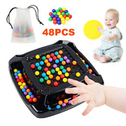 Rainbow Ball Elimination Board Game Fun Rainbow Ball Elimination Color Matching Toy Parent-child Interaction Tabletop Chess Game