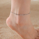 સ્કાયરિમ ભારતીય બૌદ્ધ ધર્મ યોગ ઓએમ એન્કલેટ મહિલા સ્ટેનલેસ સ્ટીલ ડબલ લેયર બીડ્સ ચેઇન એન્કલે બ્રેસલેટ તાવીજ ઉનાળાના એસેસરીઝ