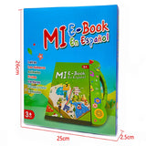 2-in-1 Spanish English Sound Board Book Interactive Talking Book Early Educational Reading Toy for Toddlers Boys Girls