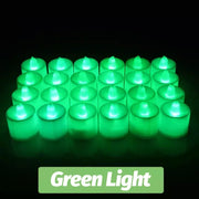 1/48PCS Flameless Led Candle Christmas Wedding Party Decoration Table Lamp Heart-shape Electronic Battery-Power Tealight Candles