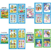 Magic water book montessori toys are reusable colored books magical water paintings children's puzzle toys