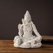 Sandstone Shiva Statue Yoga Figurine Zen Meditation Buddha Decor India Religion Feng Shui Craft  Home Decoration Accessories