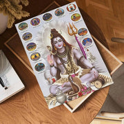 Modern Hindu God Lord Shiva Buddha Portrait Anime Poster Wall for Living Room Bar Wall Sticker Study Home Living Room Decoration