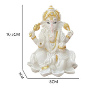 Indian Car Dashboard Hindu Ganesha Statue Elephant God India Lord Gifts Yoga Meditation Room Altar Temple Item Decor