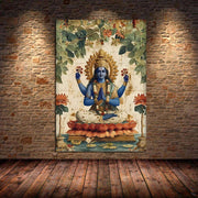 ભારતીય હિન્દુ દેવતાઓ ભગવાન શિવ યોગ દૈવી દેવી સરસ્વતી ધ્યાન આરટી પોસ્ટર કેનવાસ પેઇન્ટિંગ વોલ પ્રિન્ટ ચિત્ર ઘર સજાવટ